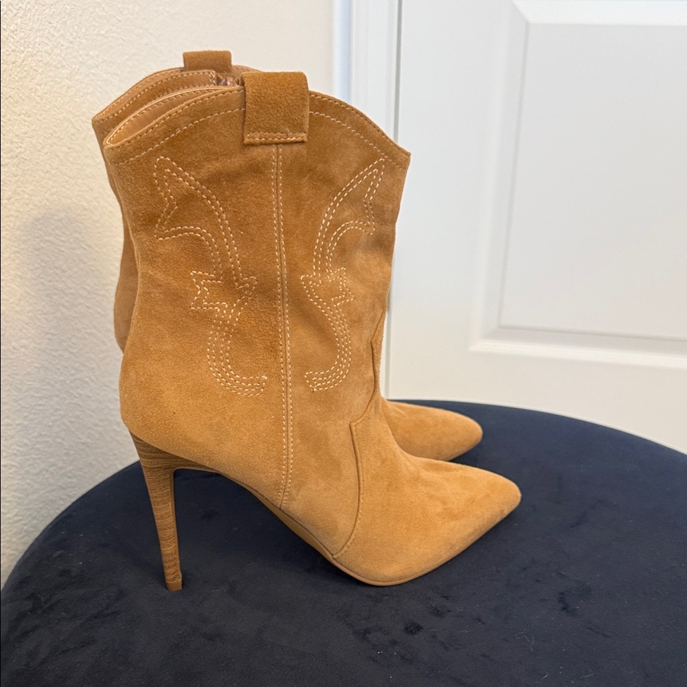 Tan Suede Women's Western boots Boots
